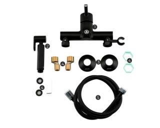 Гигиенический душ со смесителем Gappo G2003-6 чёрный/хром